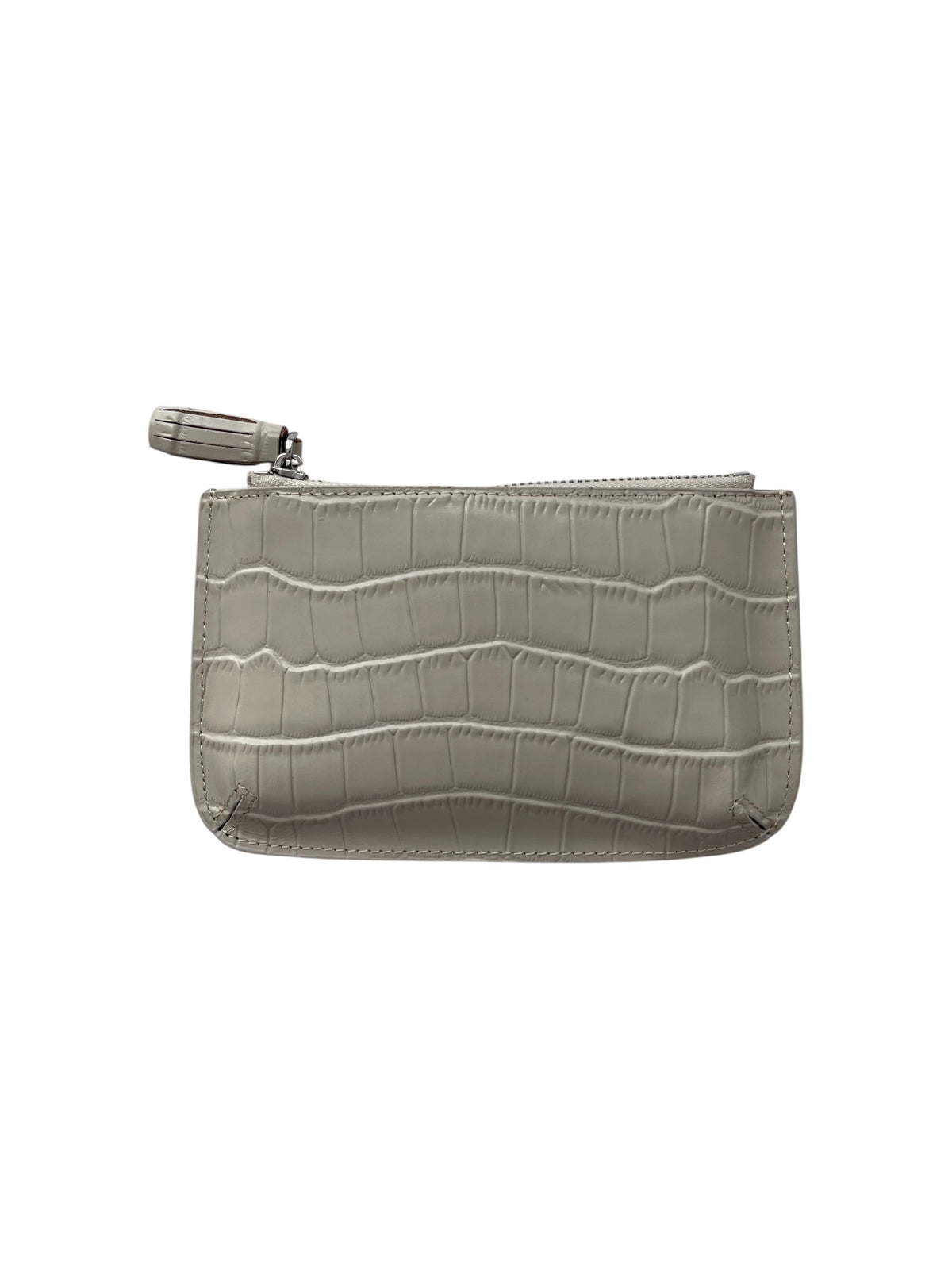Croc-Embossed Leather Multi-Pouch Wallet with Strap
